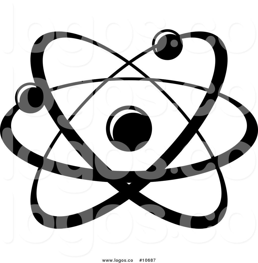 1024x1044 Royalty Free Clip Art Vector Black And White Atom Science Logo By