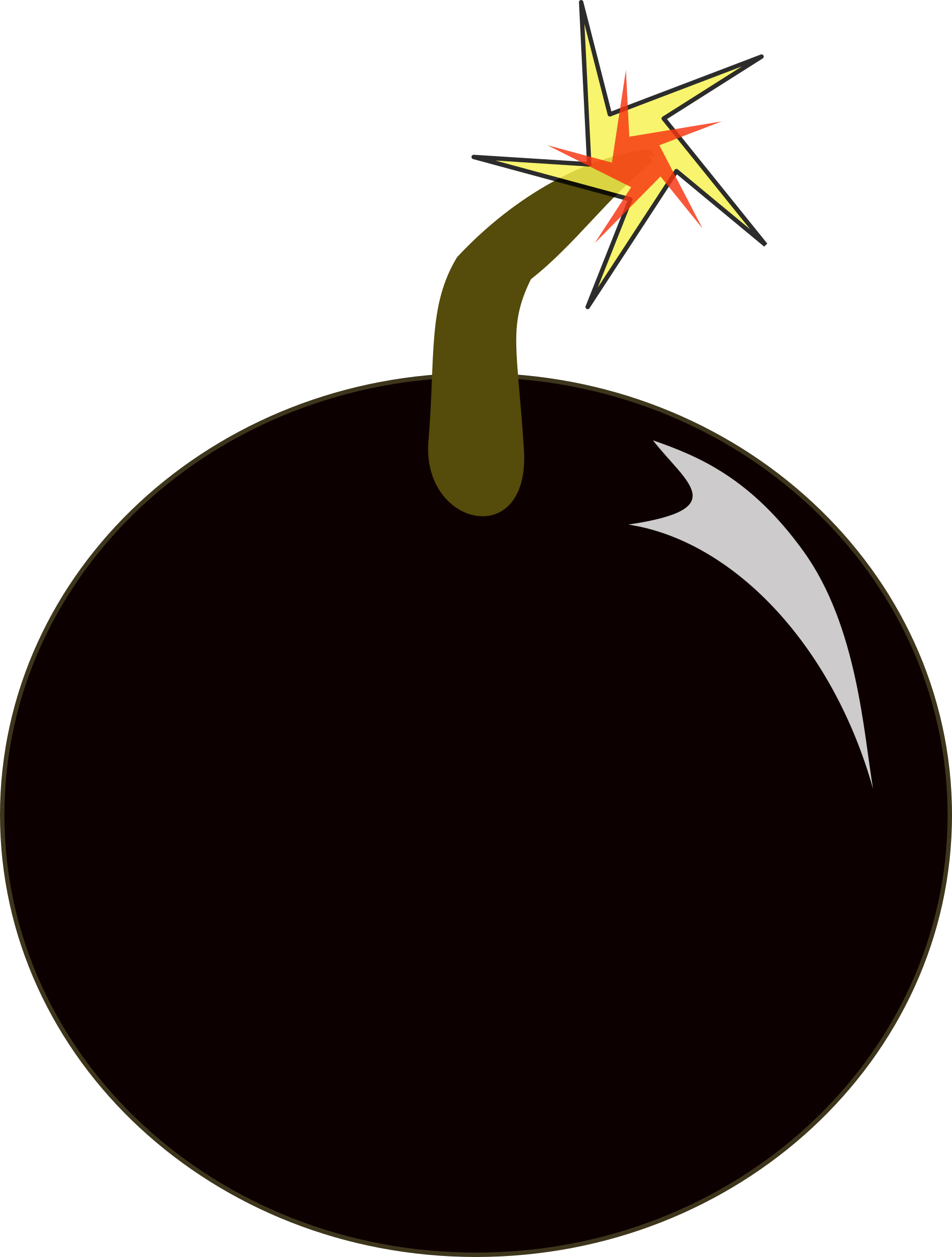 1818x2400 Clipart Bomb