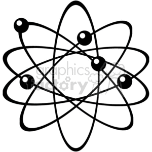 300x300 Royalty Free Atoms 374883 Vector Clip Art Image