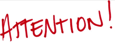 400x151 Attention Sign Clipart