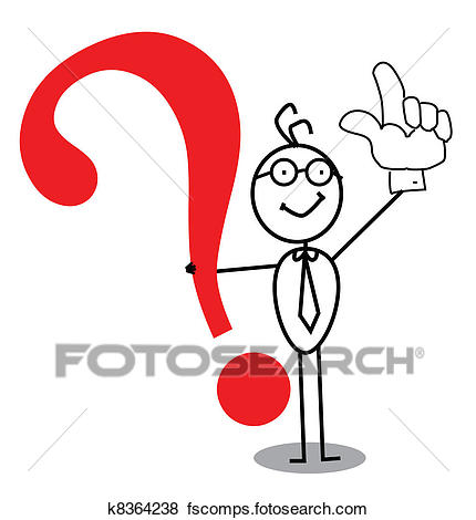430x470 Clip Art Of Business Attention Question Mark K8364238
