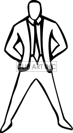 250x452 Standing At Attention Clipart