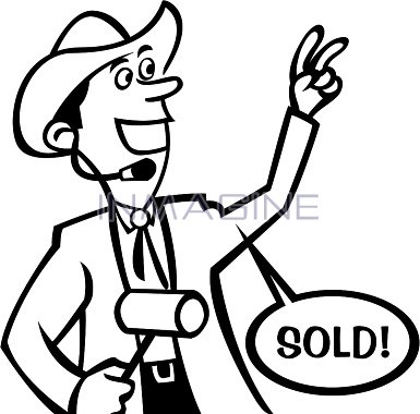 385x380 Funny Auction Clipart