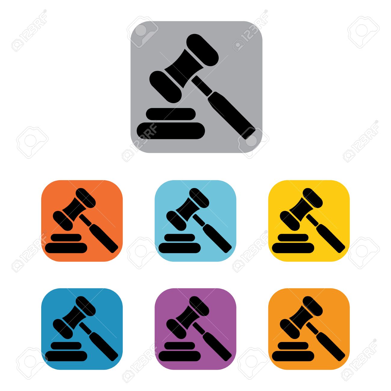 1300x1300 Auction Hammer Icon Law Judge Gavel Set Royalty Free Cliparts