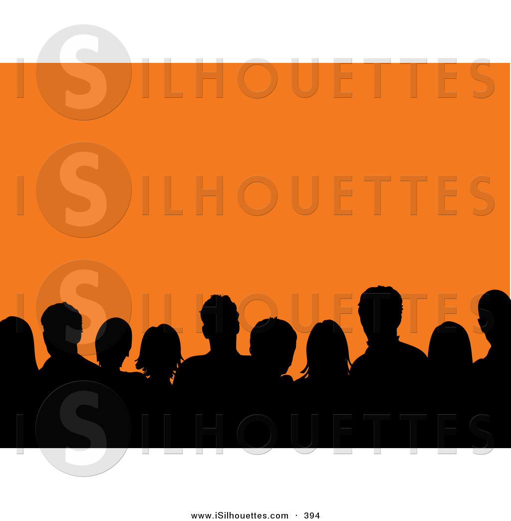 1024x1044 Silhouette Clipart Of A Black Silhouetted Audience Of Men