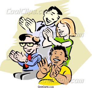 300x287 Audience Clapping Vector Clip Art