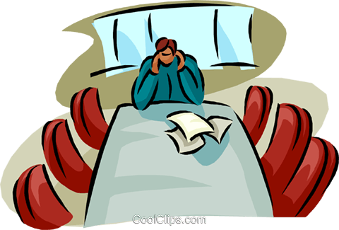 480x325 Boardroom Meeting With No Audience Royalty Free Vector Clip Art