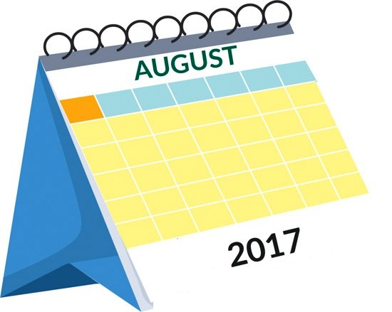 550x439 August 2017 Calendar Clipart Free Images, Pictures And Templates