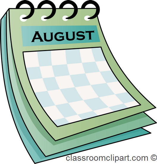 528x550 August Clipart