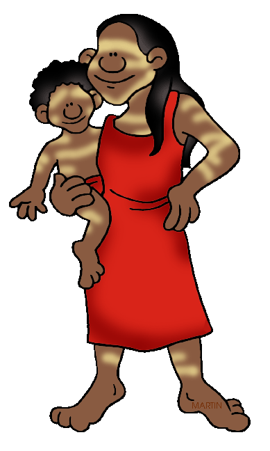 389x648 Australia Clip Art By Phillip Martin, Aboriginal Woman And Child