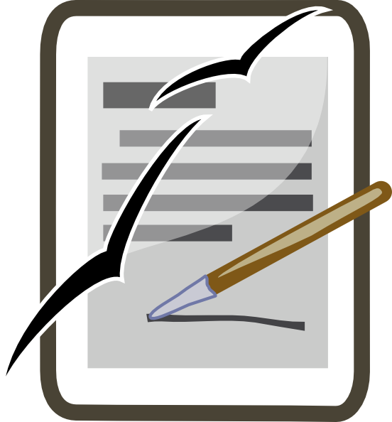 552x594 Author Clip Art