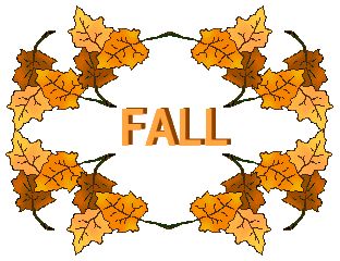 312x240 Clip Art For Fall Season Circle Of Leaves With A Fall Title