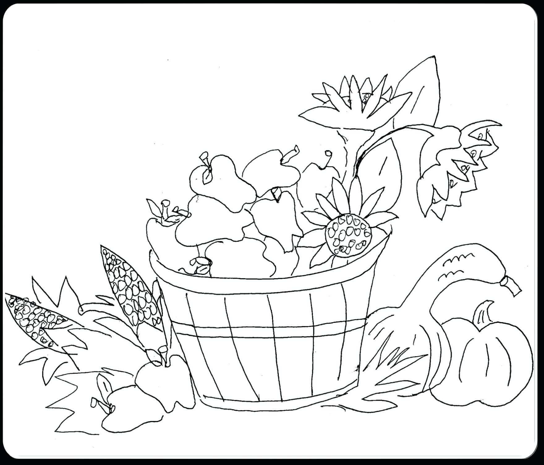 1760x1504 Fall Scarecrow Coloring Page 56 Enchanting Harvest Pages Autumn