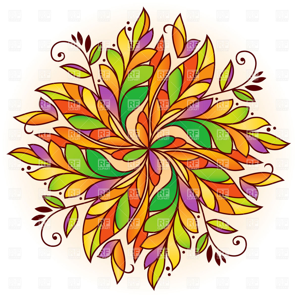 1200x1200 Autumn Leaf Pattern