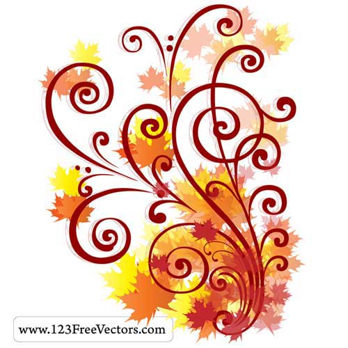 500x500 Swirl Clip Art Free Vector Flowers, Leaves, Foliage