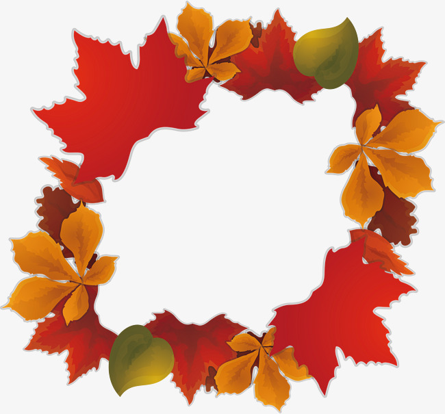 650x605 Fire Red Maple Leaf Border, Vector Png, Early Autumn, Autumn