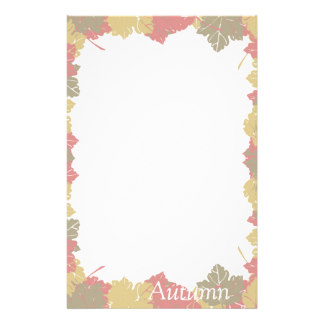 324x324 Autumn Leaves Stationery Zazzle