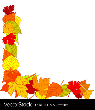 380x440 Autumn Leaves Border Vector Clipart Panda