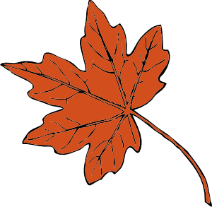 300x293 Autumn Leaves Clip Art