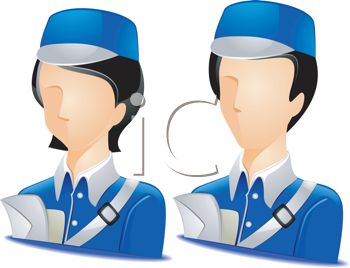 350x268 Royalty Free Clip Art Image Occupation Avatar For Mail Carriers