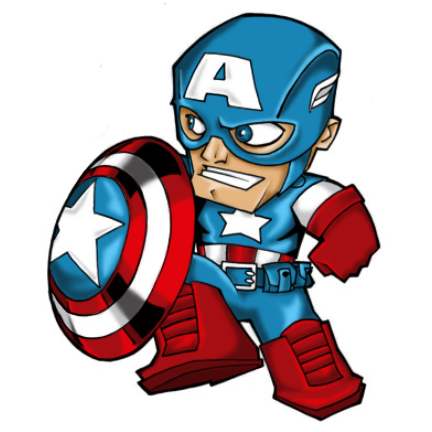 432x432 Head Clipart Captain America
