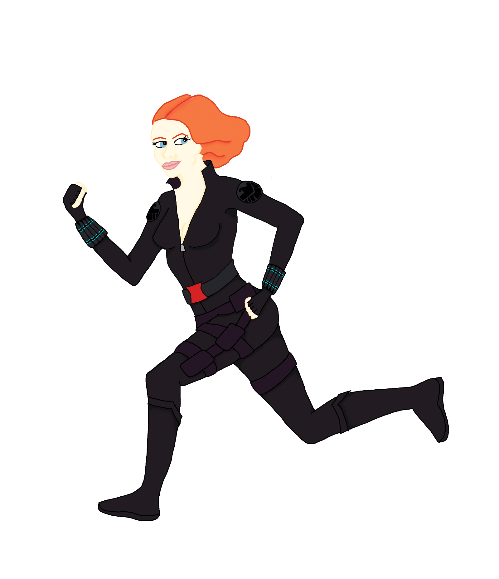 1600x1856 Avengers Black Widow Cartoon