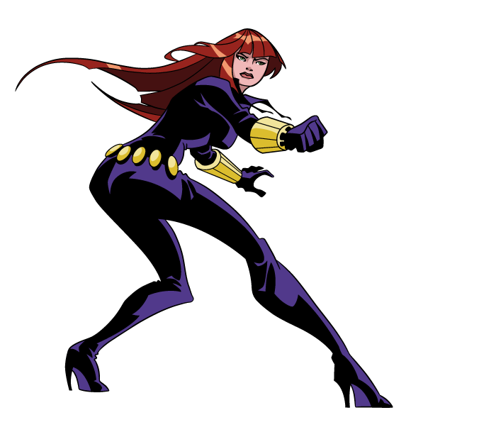 700x609 Avengers Black Widow Cartoon