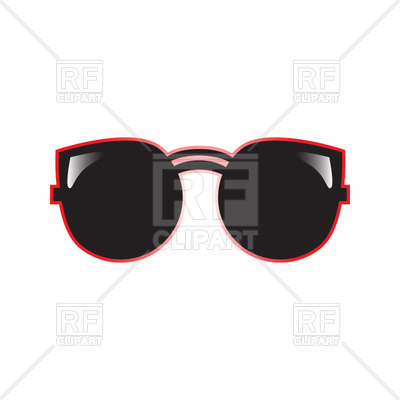 400x400 Stylish Retro Sunglasses Icon Royalty Free Vector Clip Art Image
