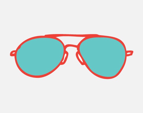 500x398 Sunglasses Clipart Aviator Sunglasses
