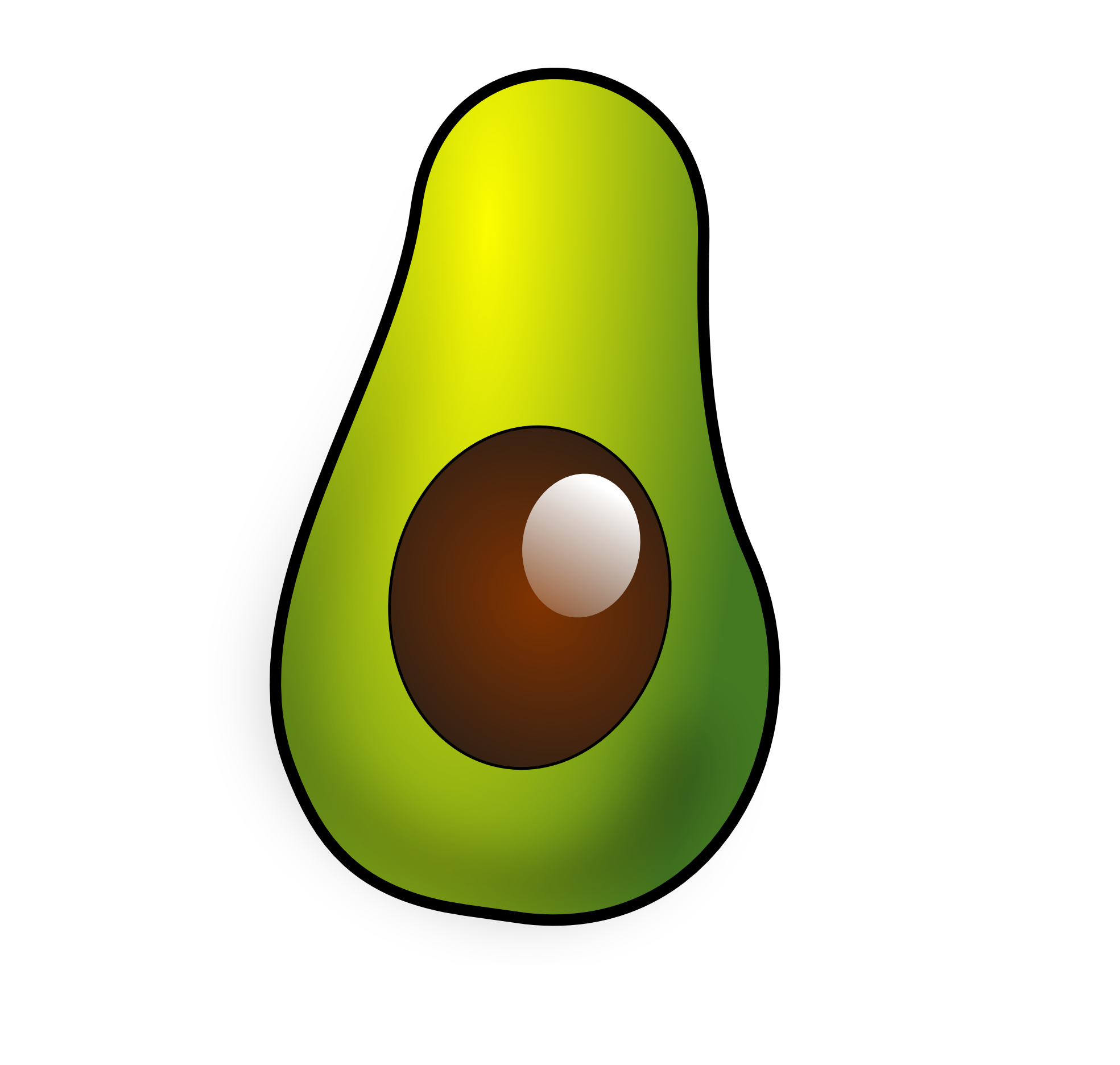 1969x1872 Avocado Clipart Vector