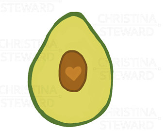 340x270 Avocado Clip Art Etsy