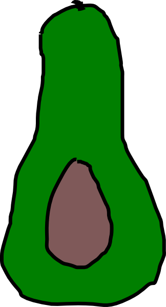 324x598 Avocado Clip Art
