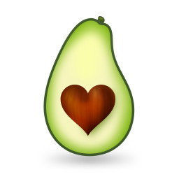 256x256 Avocado Clipart Sad