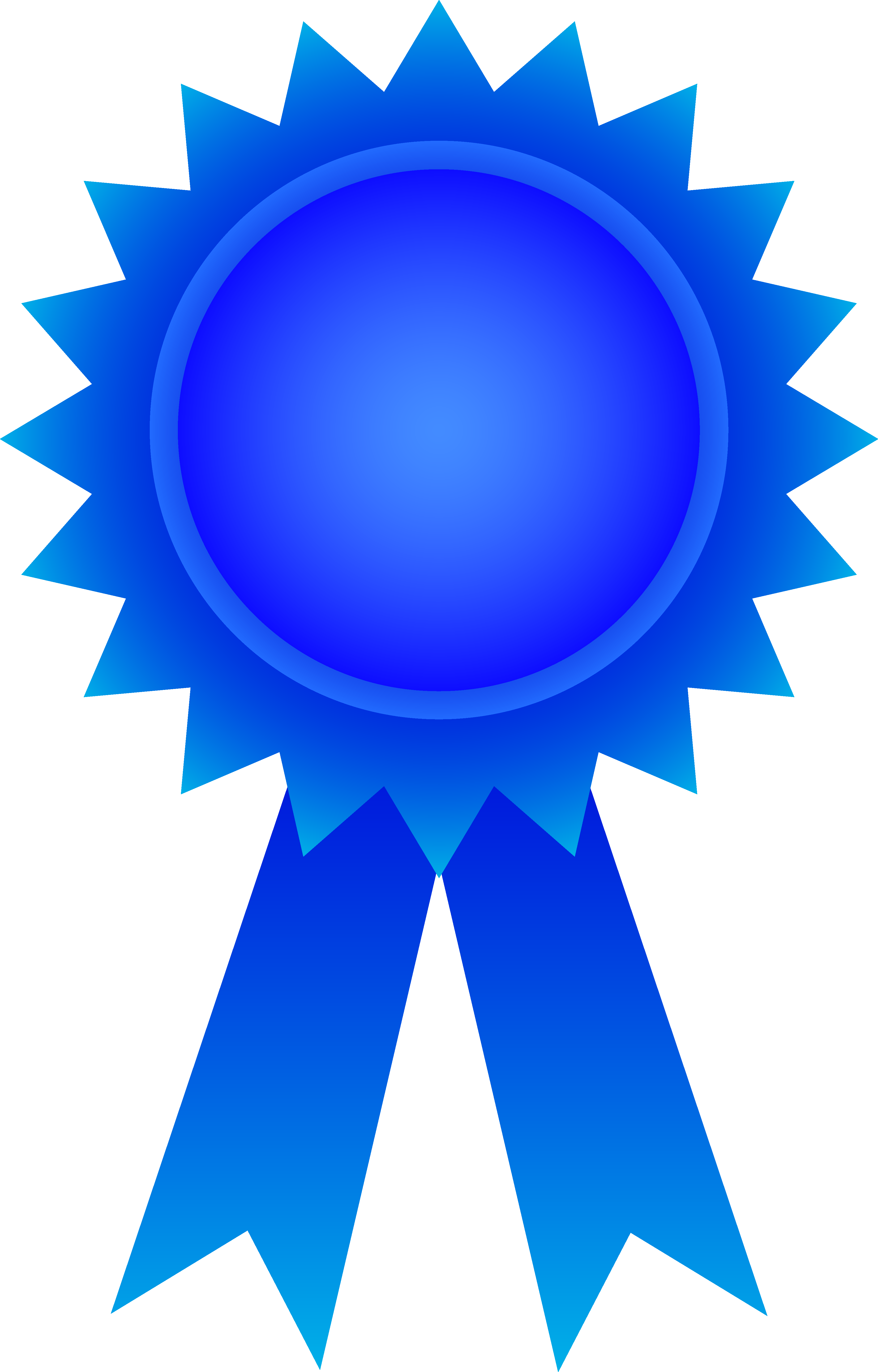 3717x5809 Blue Award Ribbon