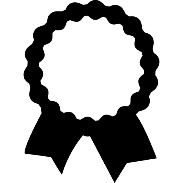 626x626 Recognition Award Label With Ribbon Tails Icons Free Download