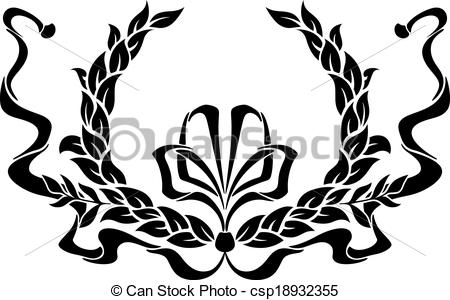 450x300 Ribbon Clipart Black And White.preview. Image Of Hair Bow Clip Art