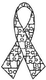 150x260 Autism Ribbon Clip Art