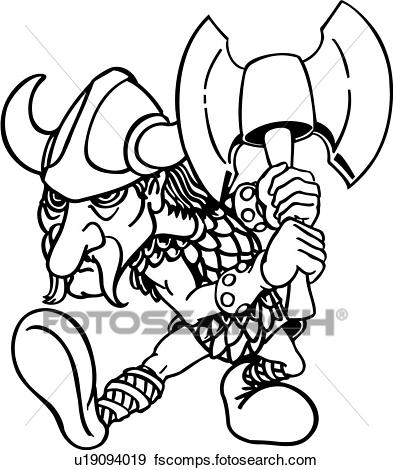393x470 Clip Art Of , Ax, Viking, Warrior, Weapon, Cartoons, Cartoon