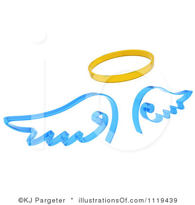 400x420 Halo Clipart Baby Angel Wing