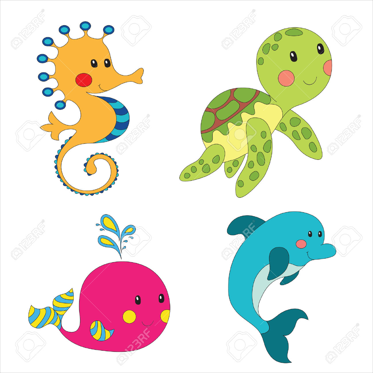 1300x1300 Baby Animal Clipart Sea Animal