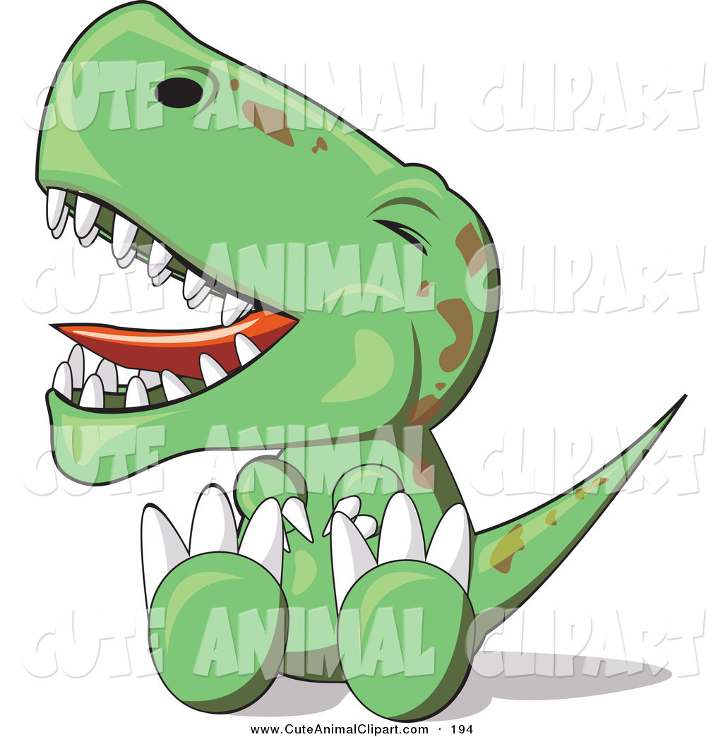 1024x1044 Vector Clip Art Of An Upset Green Baby T Rex Dinosaur Sitting