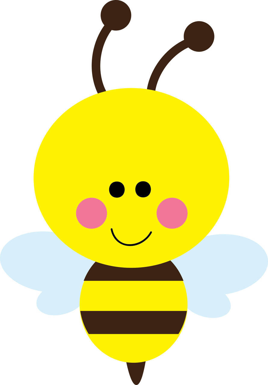 891x1280 Bee Face Clipart