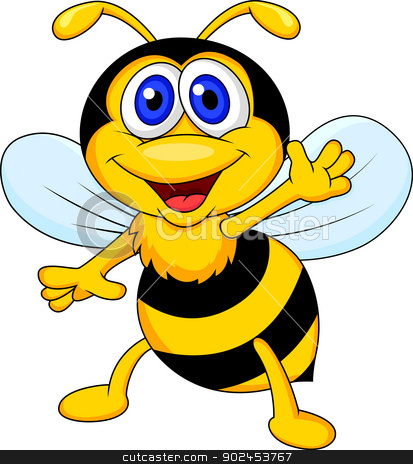 413x464 Cute Baby Bee Clipart