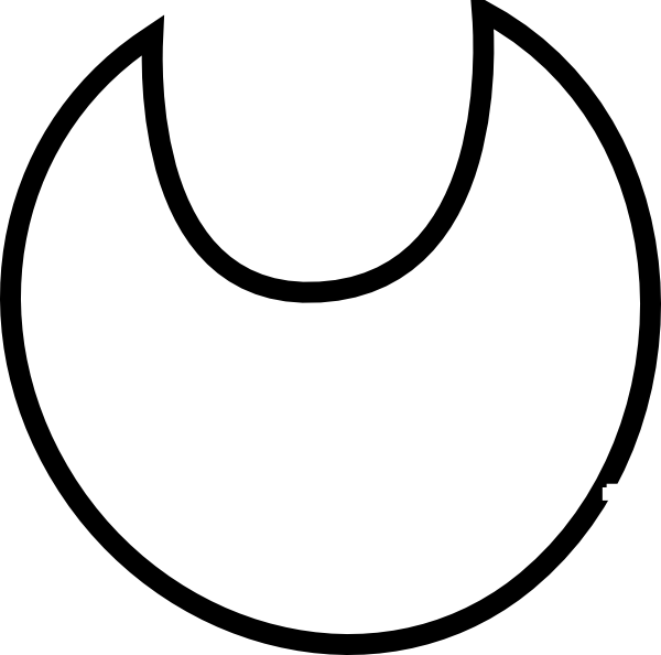 600x594 Baby Bib Clipart