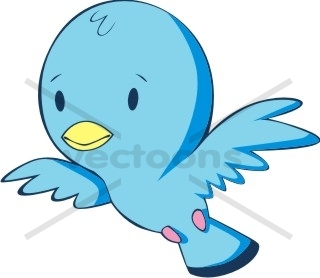 320x278 Baby Blue Bird Flying
