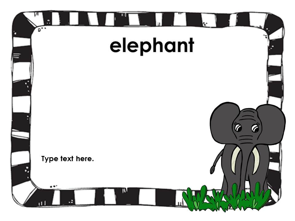 960x720 Elephant Clipart Border