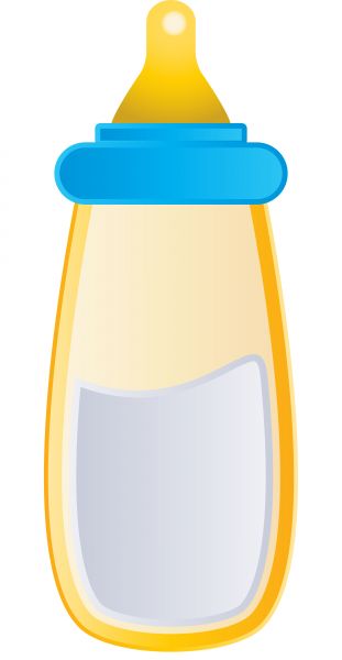 311x600 Vector Image Of A Baby Bottle.