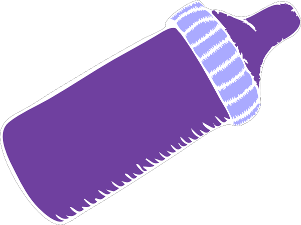 600x450 Purple Baby Bottle Clip Art