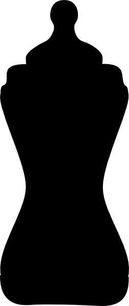 252x597 Black Bottle Clip Art