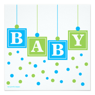 324x324 Baby Block Invitations Amp Announcements Zazzle